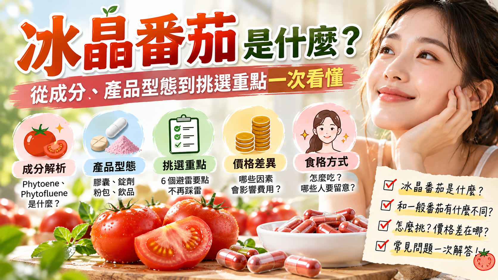 冰晶番茄是什麼？從成分、產品型態到挑選重點一次看懂